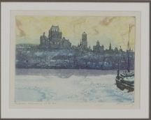 Artwork preview: The frozen St-Lawrence at Quebec
