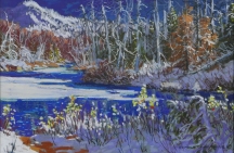 Artwork preview: Early wet sticky snow in october, Park des Laurentides