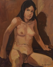 Artwork preview: No title (seated nude woman)